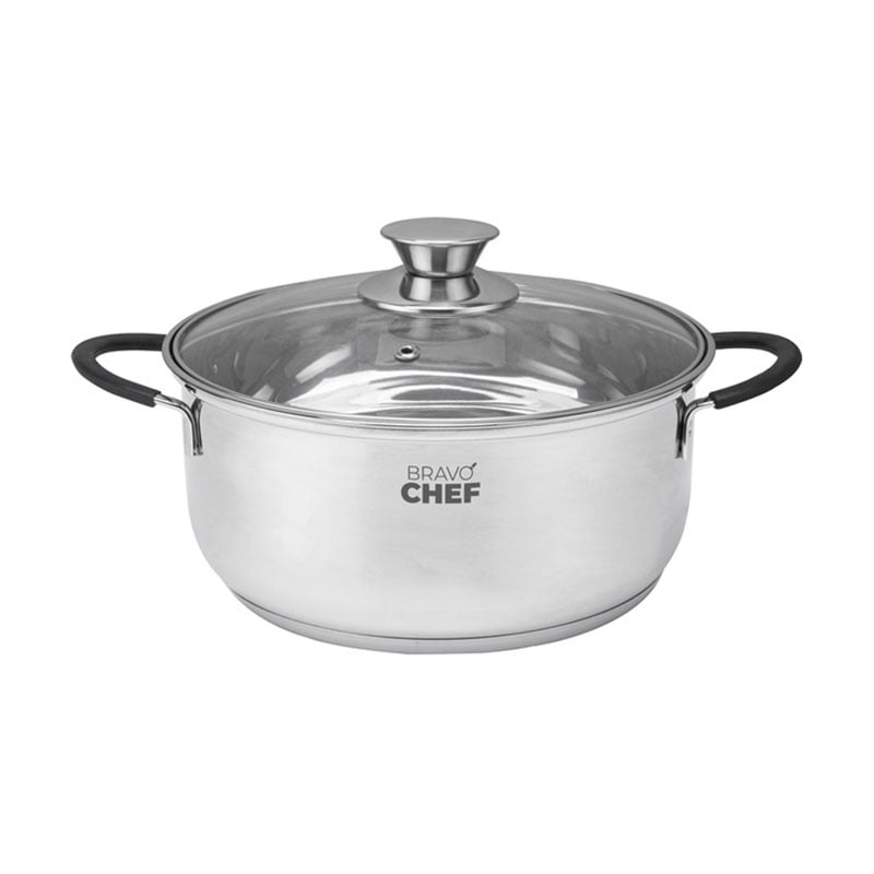Каструля BRAVO CHEF Safran з кришкою, 20 см, 2.8 л (BC-2014-20)
